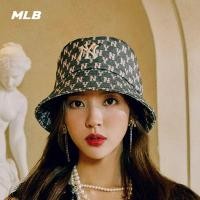 ราคา MLB (พร้อมส่ง) MLB JACQUARD MONOGRAM BUCKET HATหมวกบัคเก๊ตNY หมวกกันแดด ของแท้% (16739272915)