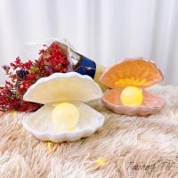 ราคา พร้อมส่ง! โคมไฟเปลือกหอยไข่มุก โคมไฟmermaid โคมไฟตกแต่งห้อง เปลือกหอยใส่ของ (17477911963)