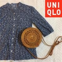 ราคา เชิ้ตคอจีน uniqlo ลายดอก (4717925794)