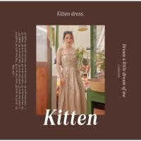 ราคา สินค้ามือ 2 ใส่เพียงครั้งเดียว lookbooklookbook kitten dress beige gardenia ชุดเดรสยาว สายเดี่ยว สีเบจ (23547546112)