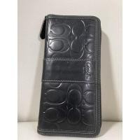 ราคา กระเป๋าสตางค์ Coach ซีนูนหนังซิปรอบ ของแท้ (15495393800)