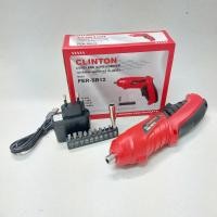 ราคา สว่านไขควงแบตเตอรี่ไร้สาย ไขควงไฟฟ้า พร้อมอุปกรณ์ Clinton รุ่น FER-SB12 (22163781838)