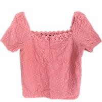 ราคา ส่งต่อTopshop เสื้อคอเหลี่ยมลูกไม้สีชมพูโอรส (14898151997)