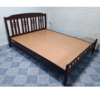 ราคา เตียงไม้ยางพาราล้วน หัวเตียงไม้ระแนงตั้งคาดแนวนอน รุ่น DINASTY-FU 3.5 , 5 และ 6 ฟุต (24216618905)