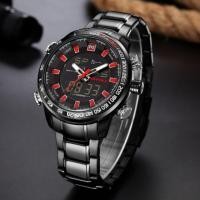 ราคา หรูหราในราคาเบาๆนาฬิกาข้อมือชาย กันน้ำ นาฬิกา naviforce แท้ รุ่นNF9093-BBR สายแสตนเลส ของแท้100% (884006872)