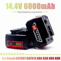 ราคา 14.4V 6000MAh แบตเตอรี่ Li-Ion แบบชาร์จไฟได้สำหรับ BOSCH สว่านไฟฟ้าไร้สายไขควง BAT607,BAT607G,BAT614,BAT614G (19992749599)
