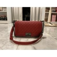 ราคา Chanel Boy 10” Red caviar holo 23 (8459853427)