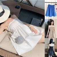 ราคา ⭐YUKI⭐สุดฮิตCF0519 เดรสเกาะอกสีพื้น เดรสสั้นน่ารัก เดรสเกาะอกผ้าไหมอิตาลี สไตล์เกาหลี เกาใจ สไตล์คุณหนู (6091) (17755216909)