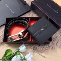 ราคา Tommy Hilfiger Leather Belt & Wallet Set กระเป๋าสตางค์พับสองตอน และ เข็มขัด วัสดุหนังวัวแท้ (9881954426)
