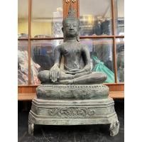 ราคา พระอู่ทองสองถอด หน้าตัก 12 นิ้ว เนื้อทองเหลือง สนิมเขียว (14372678796)
