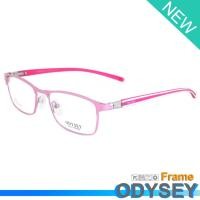 ราคา Odysey แว่นตา รุ่น 080 C-7 สีชมพู กรอบเต็ม ขาสปริง วัสดุ สแตนเลส สตีล (สำหรับตัดเลนส์) กรอบแว่นตา Eyeglasses (2871928415)