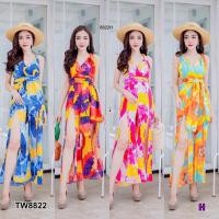 ราคา จั้มสูทขายาวผ่าหน้า (2063427877)