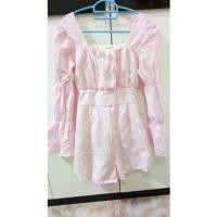 ราคา จั๊มสูทสีชมพู ลายดอกเดซี่ ผูกโบว์สุดน่ารัก มือ 1 (9488630212)