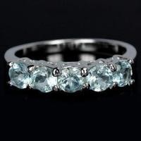 ราคา แหวนเงินแท้ 92.5 พลอยเพทาย ZIRCON น้ำหนัก 2.27 กะรัต สีฟ้าน้ำทะเลสวยค่ะ ไฟดี (677978822)