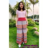 ราคา กางเกงผ้าไทยทรงแพนเค้ก (20726723974)