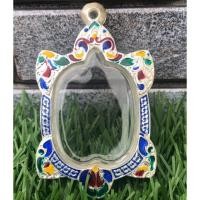 ราคา กรอบเต่า กรอบพระ กรอบพญาเต่าเรือน เงินลงยา สีน้ำเงิน สวยงาม (2088010732)