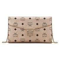 ราคา ของแท้ MCM Patricia Visetos Continental Wallet on a Chain - Berlin Gold พร้อมส่ง (5932342526)