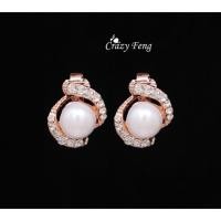 ราคา ต่างหู มุก pink gold (622593481)