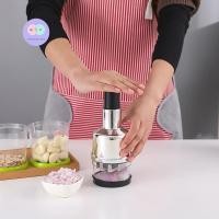 ราคา R66 เครื่องสับอเนกประสงค์ แบบมือกด เครื่องหั่น สับ บด ซอย เครื่องบดสับกระเทียม พริก ขิง ผัก อาหารต่างๆ (18795436685)