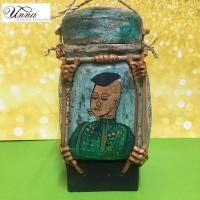 ราคา กระติบล้านนา กระติ๊บล้านนา ทำจากไม้ไผ่ และหวาย เขียนอักษรล้านนา Lanna art kratip 3x7” (7029532798)