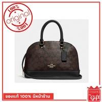 ราคา กระเป๋า Coach แท้ รุ่นF27583 Black/Brown Mini 10'' กระเป๋า Coach พร้อมส่ง การันตีของแท้ โดย Coach By Gift ไม่แท้ยินดีคืน (2181400849)