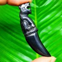 ราคา เขี้ยวเสือแกะสลักจากไม้พญางิ้วดำ หลวงพ่อปาน วัดคลองด่าน บูชาเสริมอำนาจบารมีศัตรูยำเกรง ทำสิ่งใดคนก็เกรงใจ (10344589604)