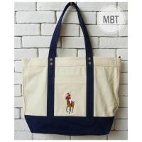 ราคา POLO RALPH LAUREN BIG PONY CANVAS TOTE BAG กระเป๋า (22736956775)