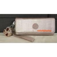 ราคา ส่งฟรี EMS Kipling Rubi wallet - Quartz Metallic สีทองชมพูผ้าเคลือบ (14150952457)
