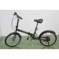 ราคา จักรยานพับได้ญี่ปุ่น - ล้อ 20 นิ้ว - มีเกียร์ - มีโช๊ค - สีดำ [จักรยานมือสอง] (14971881628)