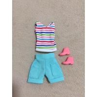 ราคา BARBIEชุดเซ็ทมือสองเสื้อ+กางเกง+รองเท้าค่ะ (19675239138)