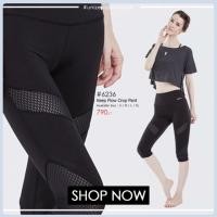 ราคา unizep กางเกงออกกำลังกายขาสามส่วนซีทรู ตาข่าย ระบายเหงื่อ #6236 (1924110009)