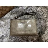 ราคา coachคล้องมือไซส์Mซิปเดียวสีเขียวมีกลิตเตอร์ (13445928925)