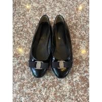 ราคา รองเท้าคัทชูส้นแบน Ferragamo 37.5-38 (18872344964)
