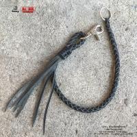 ราคา โซ่กระเป๋า สายหนังถักสีดำรุ่น2 โซ่ห้อยกางเกง โซ่คล้องกับกางเกง โซ่ห้อย allacc (6131452376)