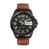 ราคา naviforce watch แท้ นาฬิกาข้อมือผู้ชาย สีน้ำตาล สายหนัง รุ่น NF9055-BLABRO (293600123)