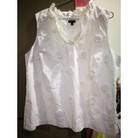 ราคา เสื้อแขนกุด แต่งปักดอก สีขาว (25603100376)