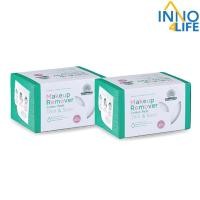 ราคา (2 กล่อง) สำลีแผ่นเช็ดเครื่องสำอาง makeup remover ตรารถพยาบาล รุ่น Thin&Save แบรรจุ 120 แผ่น [inno4life] (23107410878)