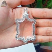 ราคา กรอบพระใส่เต่าหลวงปู่หลิว รุ่นสุขใจใหญ่ กรอบพระเงินผสม | กว้าง3.2*สูง4.3ซม.(ขนาดจอกระจก) (18769771716)