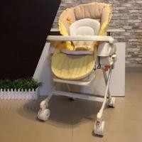 ราคา เก้าอี้ไฮแชร์สารพัดประโยชน์ ยี่ห้อ Combi ลายหมีพูห์สีเหลือง พร้อมเบาะรองสำหรับเด็กเล็ก (2106421590)