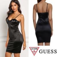 ราคา GUESS bodycon dress with a lustrous satin bodice solid all throughout (24061023018)