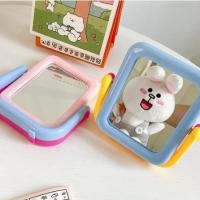 ราคา กระจกตั้งโต๊ะ กระจกเงา สองด้าน สามารถปรับหมุนได้ 360 องศา สีแคนดี้ น่ารัก สไตล์Y2K แบบพกพา (25656733623)