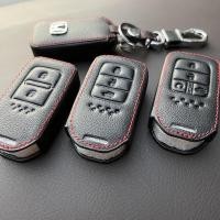 ราคา เคสกุญแจรีโมท Honda City / Civic / Accord / Hrv / 2ปุ่ม /3ปุ่ม /4ปุ่ม เคสกุญแจรถ ซองหนังแท้ ซองหนังใส่กุญแจ (โลโก้โลหะ) (12509895204)