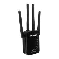 ราคา Wifi Repeater Dual band 4เสา ขยายความแรงของสัญญานไวไฟ (3502227409)