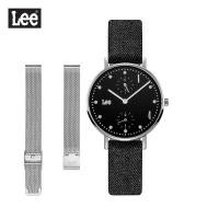 ราคา Lee นาฬิกาข้อมือ Metropolitan LEF-F138DSV1-1S แบรนด์แท้ USA สายหนังหุ้มยีนส์สีดำ กันน้ำ ระบบอนาล็อก (5153731158)