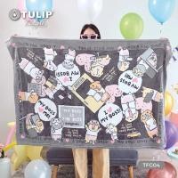 ราคา ผ้าห่มฟลีชขนาด60*40นิ้ว เหมาะห่มคนเดียวTulip (16587450319)