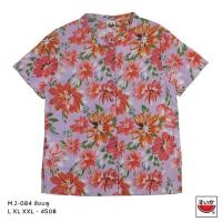 ราคา แตงโม (SUIKA) - เสื้อแตงโมคอจีนผ่าหน้าแขนสั้นพิมพ์ลายดอกไม้ (M.J-084) (23930907607)