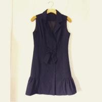 ราคา เดรสสีน้ำเงินเข้ม(กรมท่า) (261381339)