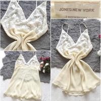 ราคา มือ2 ชุดนอนไม่ได้นอน ชุดนอนเซ็กซี่มือสอง sexy แบรนด์ Jones New York มินิเดรส สีเหลืองอ่อน (15355320373)