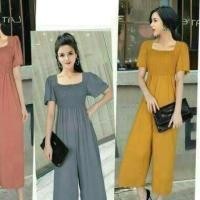 ราคา จั้มขายาว สาวอวบ สีเหลือง (2243075196)