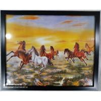 ราคา ✨รูปภาพมงคล✨ ม้า8ตัว ม้ามงคล ม้า8ตัวเสริมฮวงจุ้ยพร้อมกรอบสีดำ ขนาดรวมกรอบ17x22นิ้ว (8894869523)